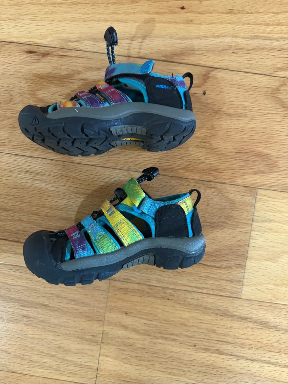 KEEN Newport H2 Kids Size 10 Rainbow Tie Dye Waterproof Sport Sandals EUC